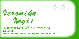 veronika nagli business card